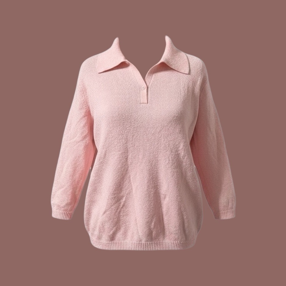 White Stag Collared Sweater